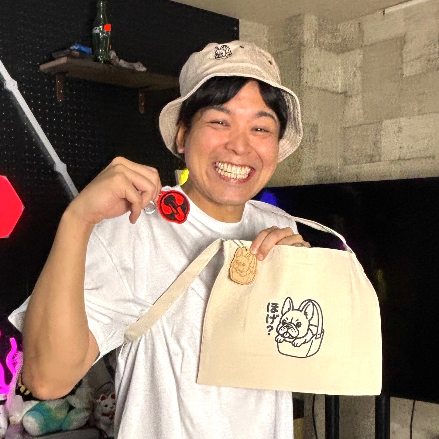️ほげ木製キーホルダー