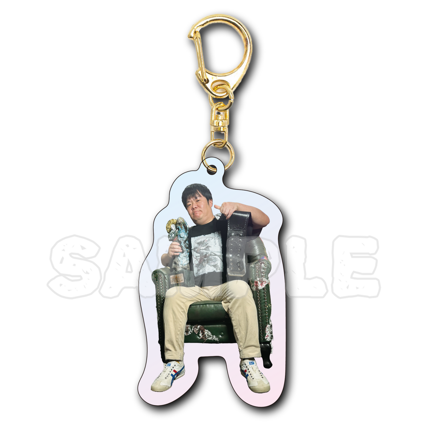 受注生産【猛々優勝記念】オーロラアクリルキーホルダー