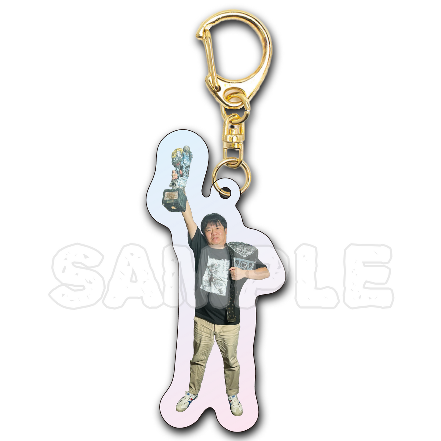 受注生産【猛々優勝記念】オーロラアクリルキーホルダー