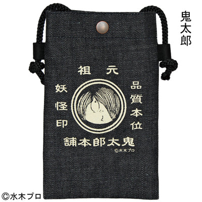 【鬼太郎本舗】肩かけスマホポーチ